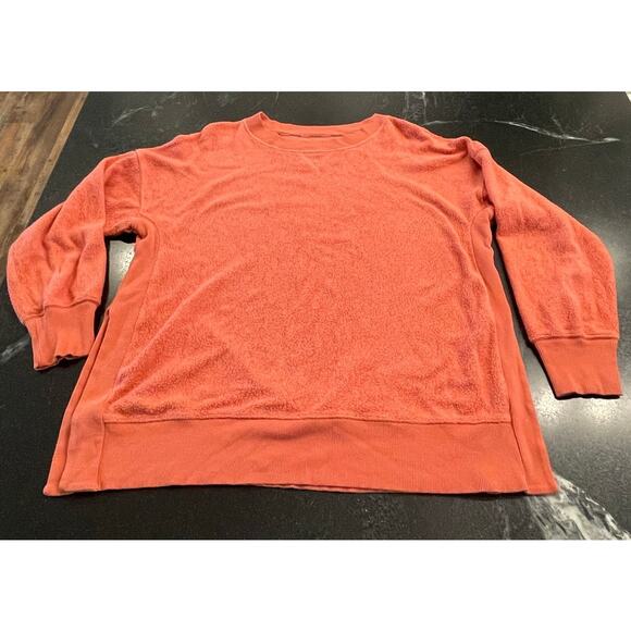 Aerie "chilled out" peach crewneck sweatshirt LG - Picture 1 of 11